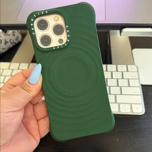 Casetify Forest Green Phone Case for iPhone 15 Pro Max